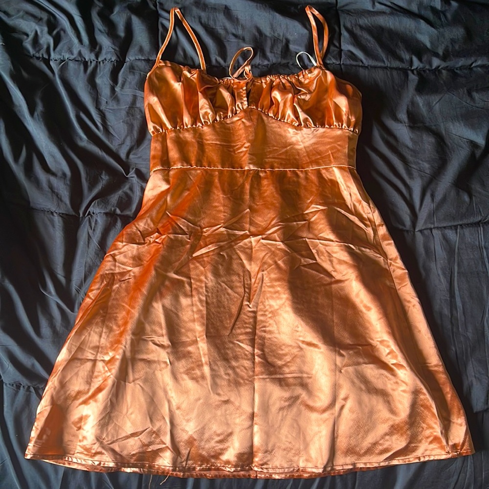 Sun Day Satin Mini Dress. size S